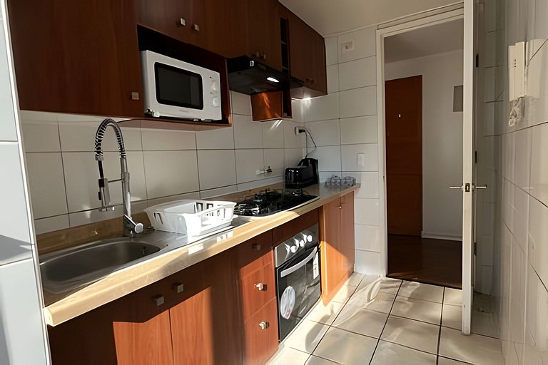 Amplio Depto. 3 dorm. Full equipado centro de Stgo