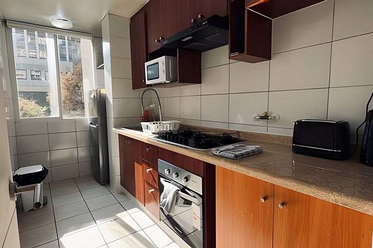 Amplio Depto. 3 dorm. Full equipado centro de Stgo