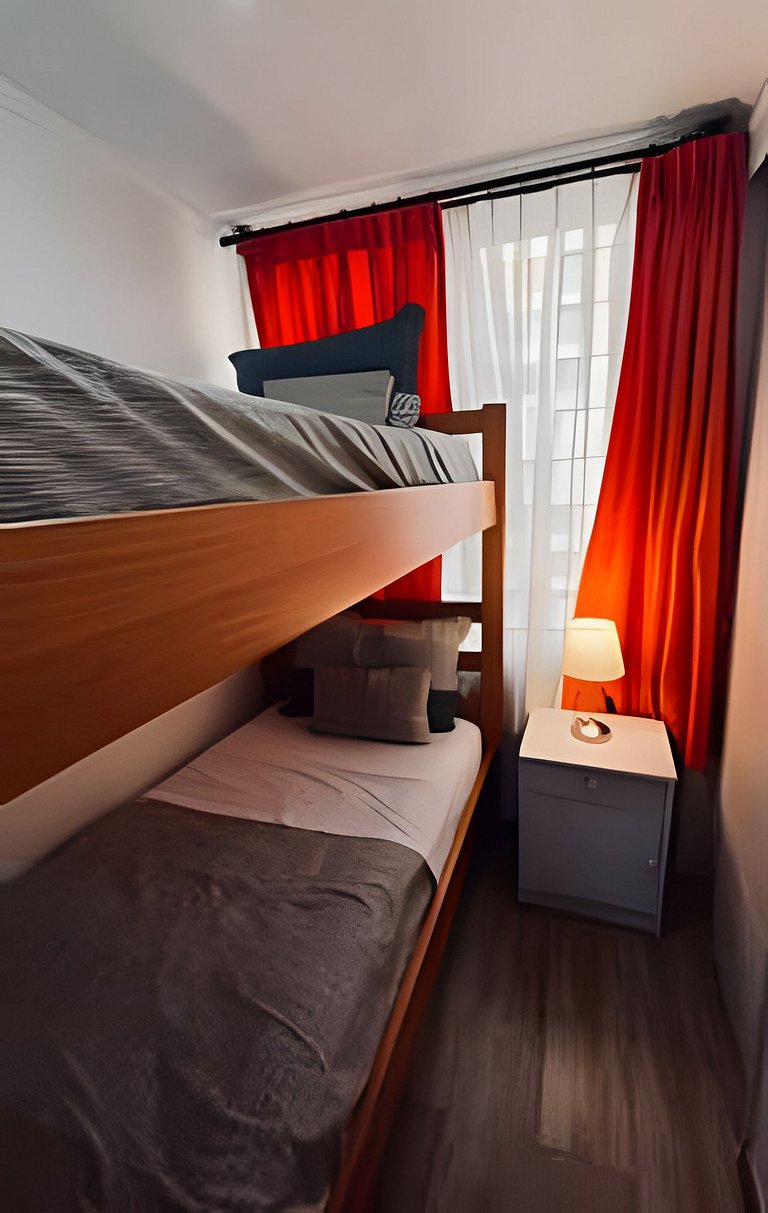 Amplio Depto. 3 dorm. Full equipado centro de Stgo