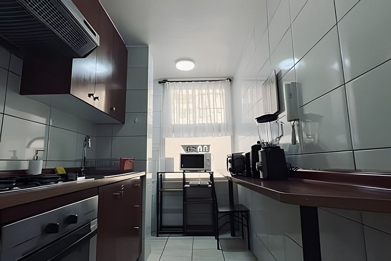 Amplio Depto. 3 dorm. Full equipado centro de Stgo