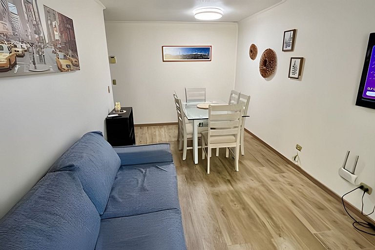 Amplio Depto. 3 dorm. Full equipado centro de Stgo