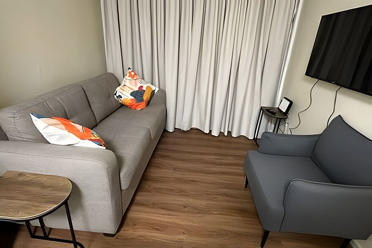 Amplio Depto. 2 dorm. Full equipado centro Stgo.