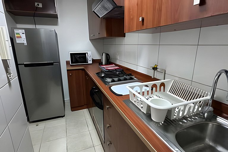 Amplio Depto. 2 dorm. Full equipado centro Stgo.