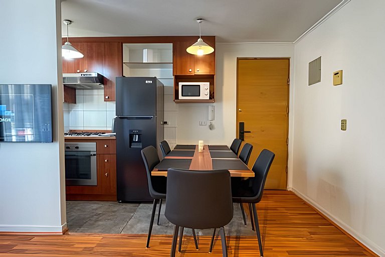 Amplio Depto. 2 dorm. Full equipado centro Stgo.