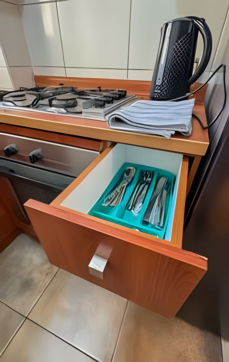 Amplio Depto. 2 dorm. Full equipado centro Stgo.