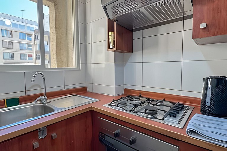 Amplio Depto. 2 dorm. Full equipado centro Stgo.