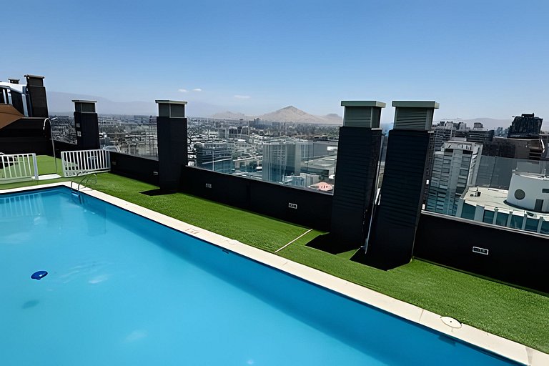 Amplio Depto. 2 dorm. Full equipado centro Stgo.