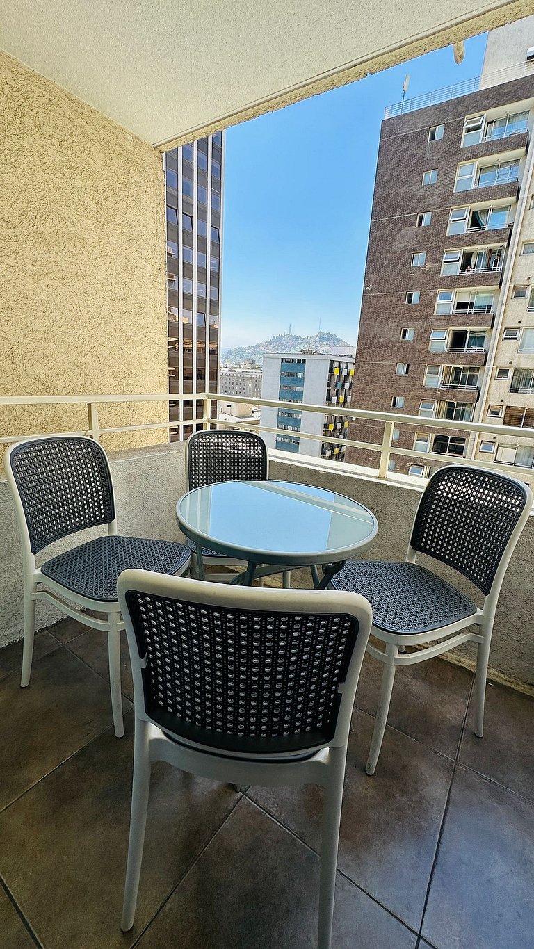 Amplio Depto. 3 dorm. Full equipado centro de Stgo