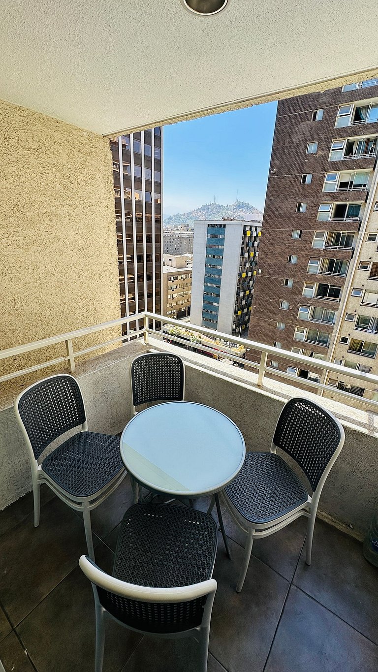 Amplio Depto. 3 dorm. Full equipado centro de Stgo