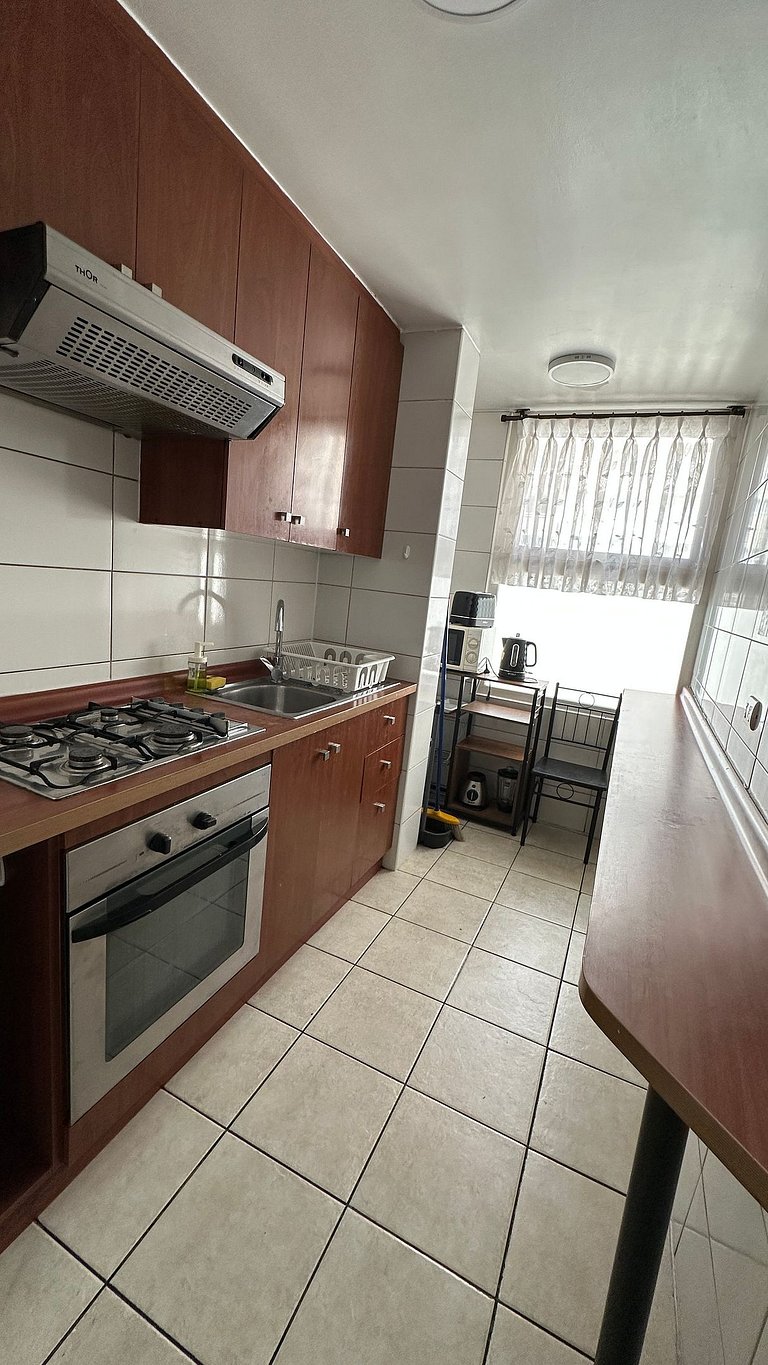 Amplio Depto. 3 dorm. Full equipado centro de Stgo