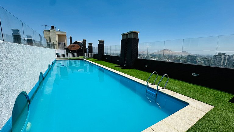 Amplio Depto. 3 dorm. Full equipado centro de Stgo