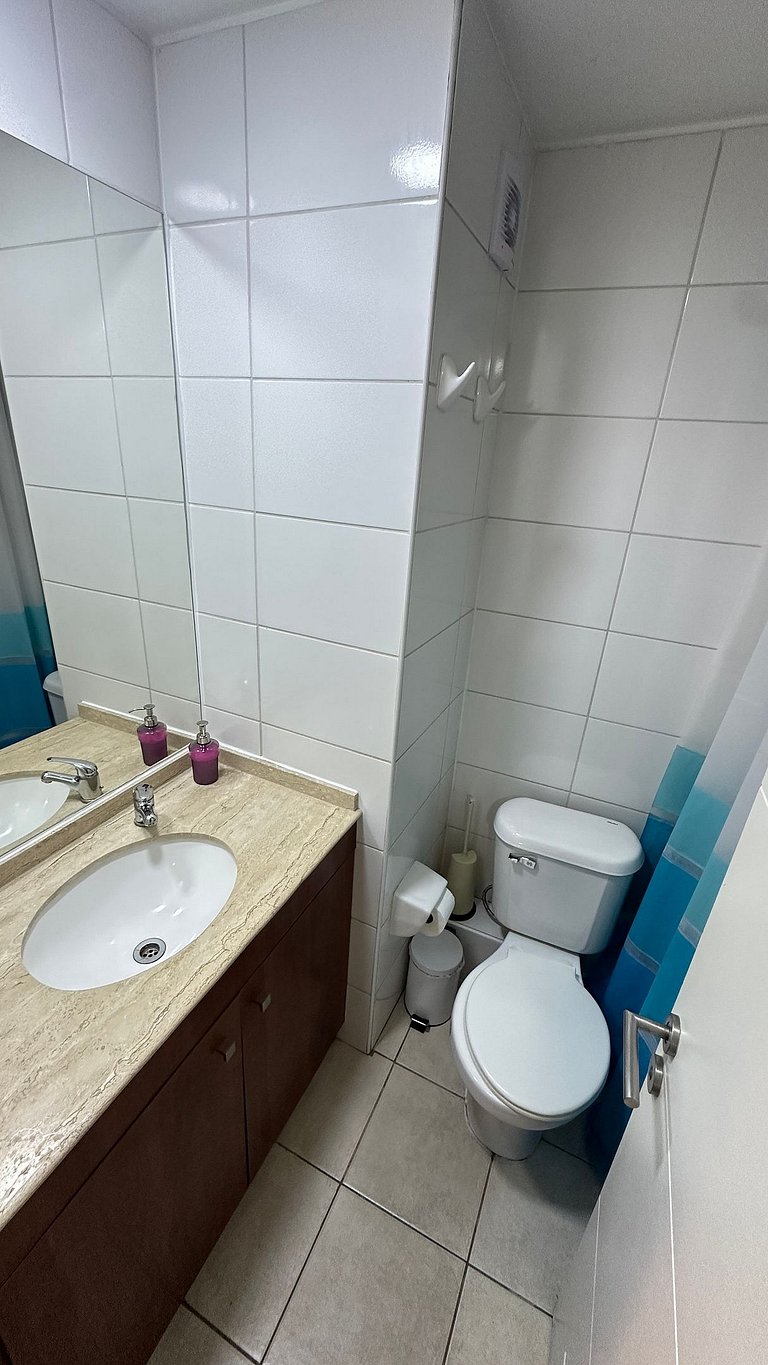 Amplio Depto. 2 dorm. Full equipado centro Stgo.