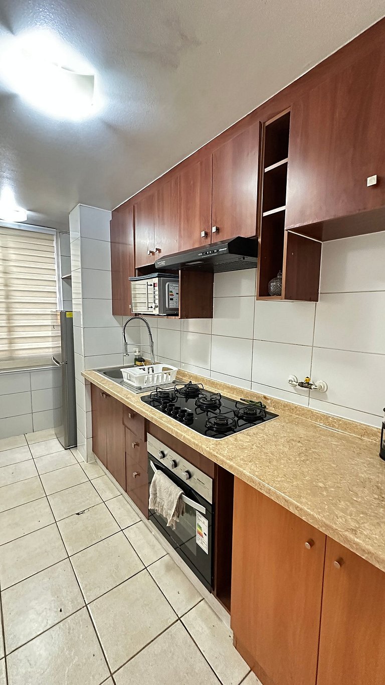 Amplio Depto. 3 dorm. Full equipado centro de Stgo
